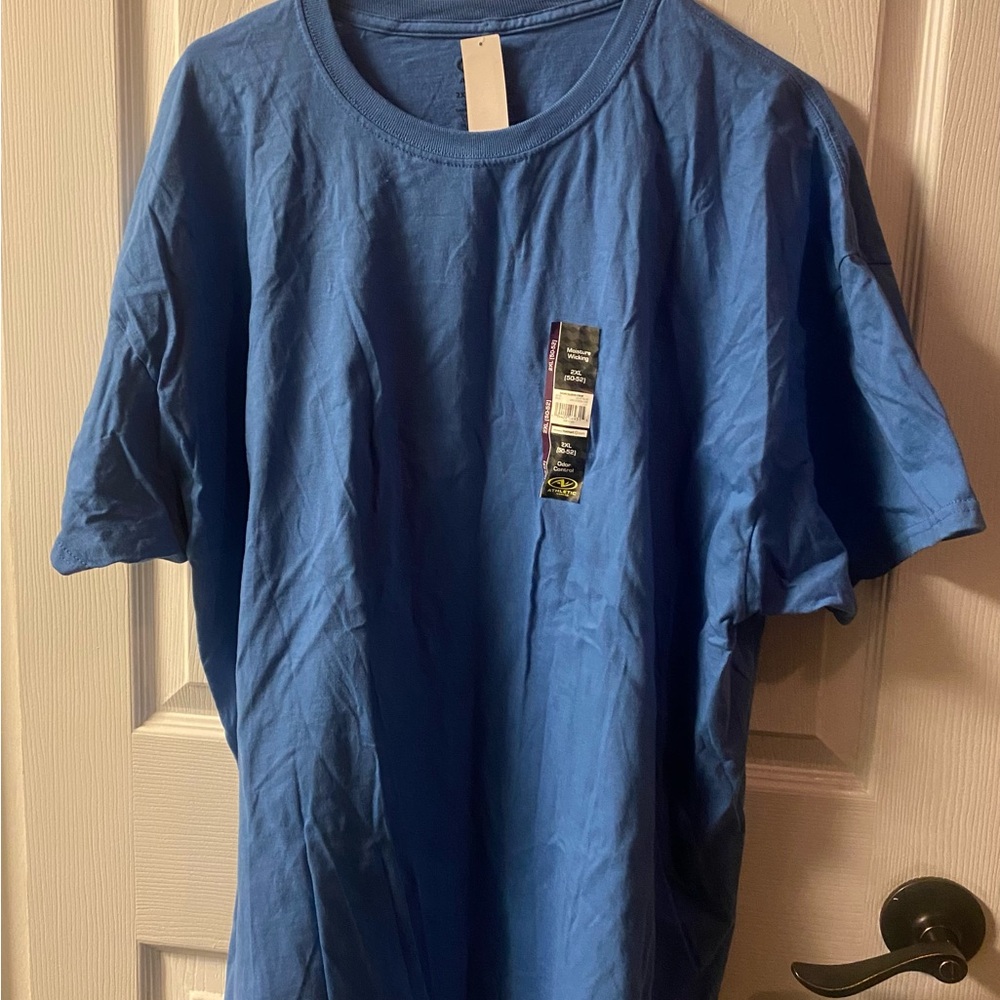 Athletic Works Men's Short Sleeve Blue Tee